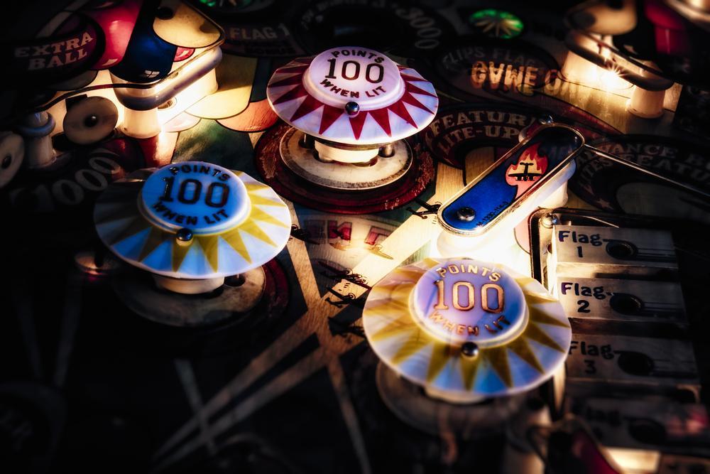 a game of pinball